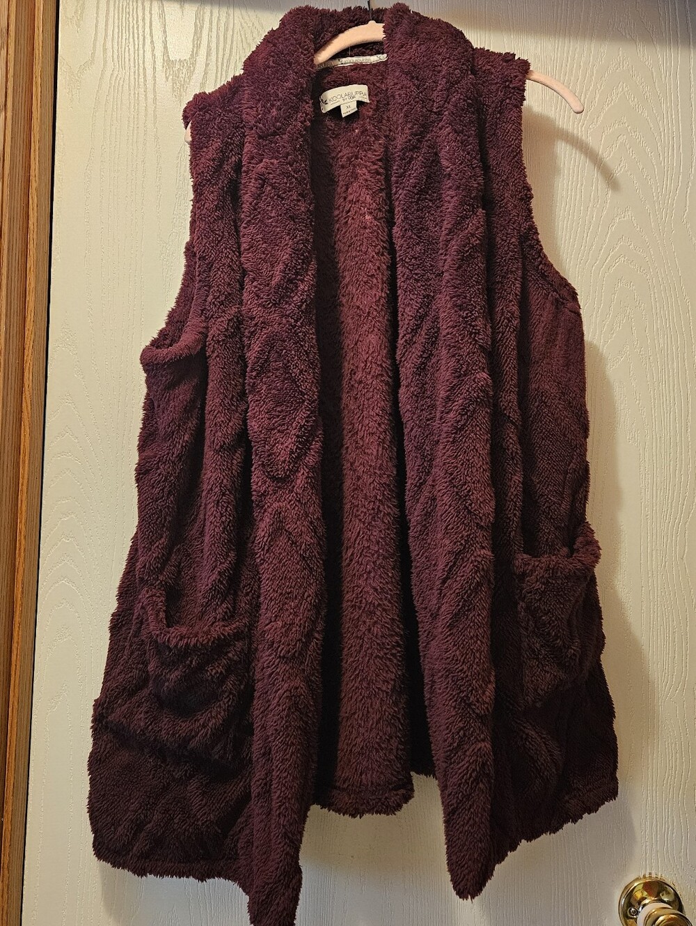 Koolaburra By UGG Purple Fuzzy Vest, Size XL